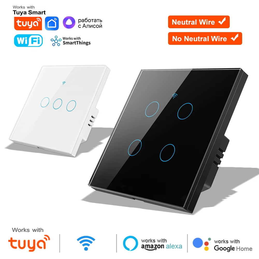 Smart Light Switch Wifi - Saklar Lampu Dinding Sentuh WiFi RF