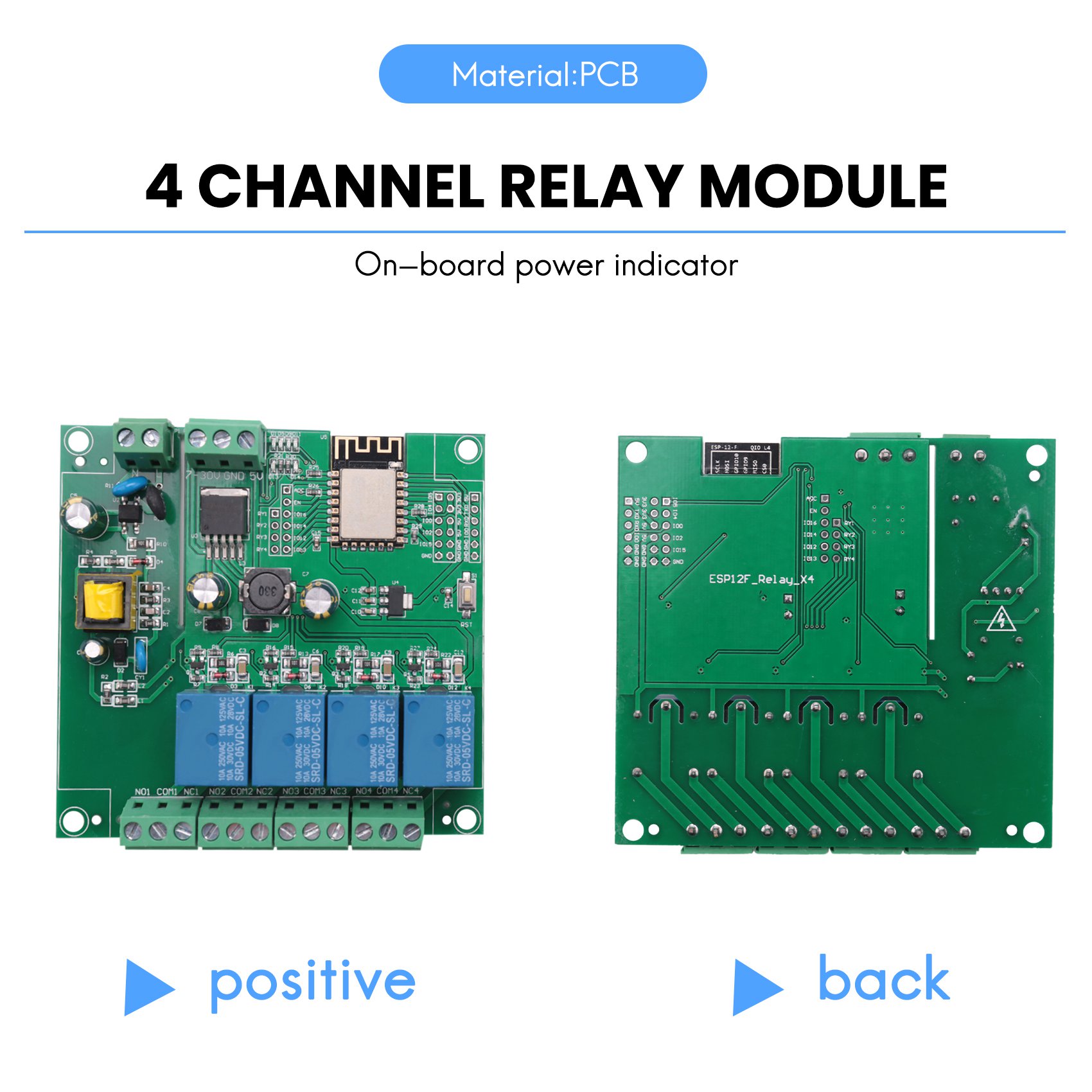 SCLS ESP8266 Modul Relai 4 Sal - Esp8266 Relay Module ulasan dan harga