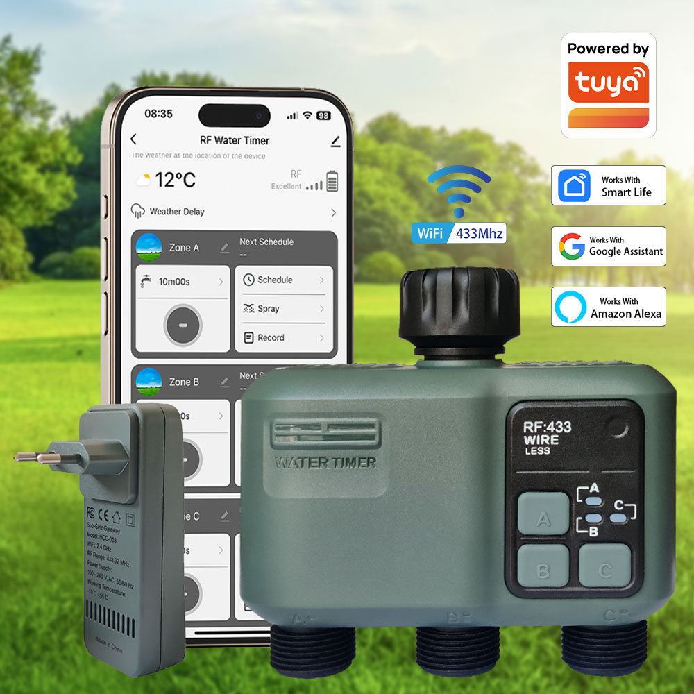 Tuya Wifi+RF433 Timer Air 3-ou - Wifi Smart Plug ulasan dan harga