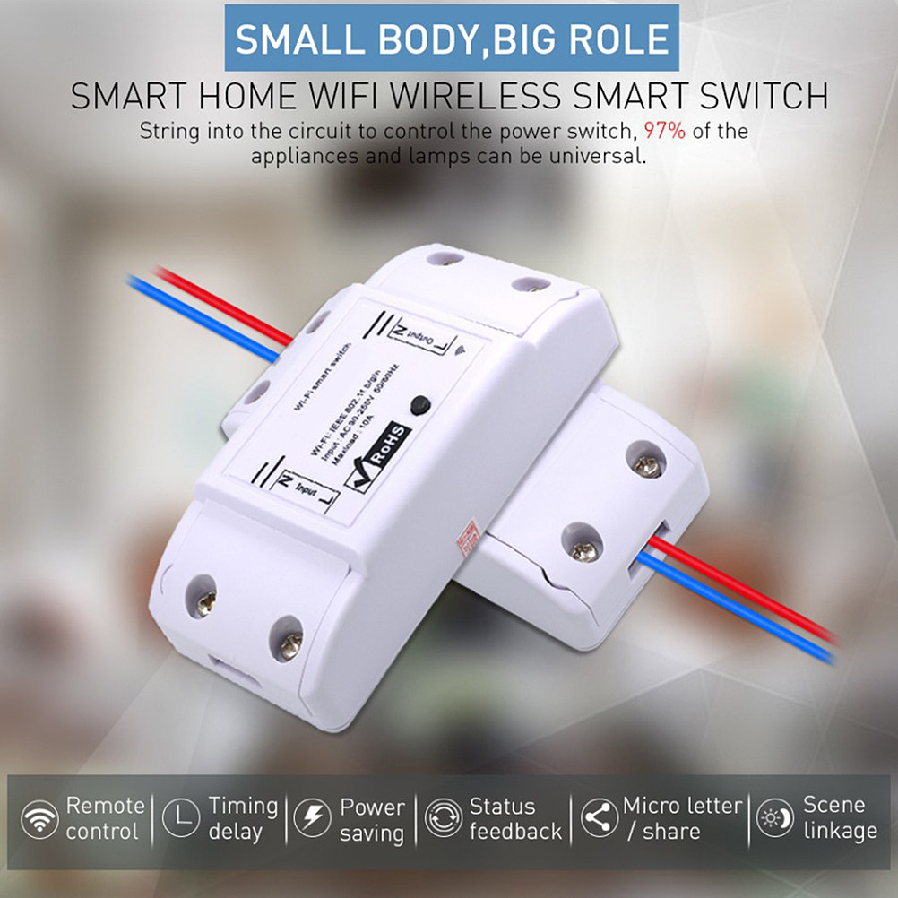 1 buah Konektor Sakelar Pintar - Smart Light Switch Wifi ulasan dan harga