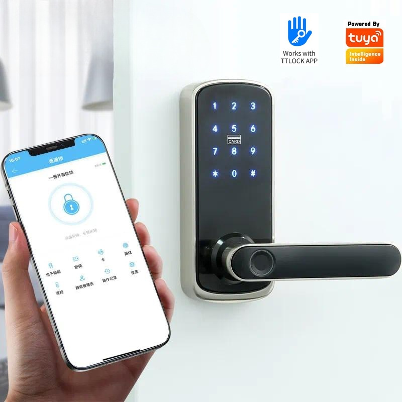 Kunci Pintu Kayu Dalam Ruangan - Smart Door Lock Wifi ulasan dan harga